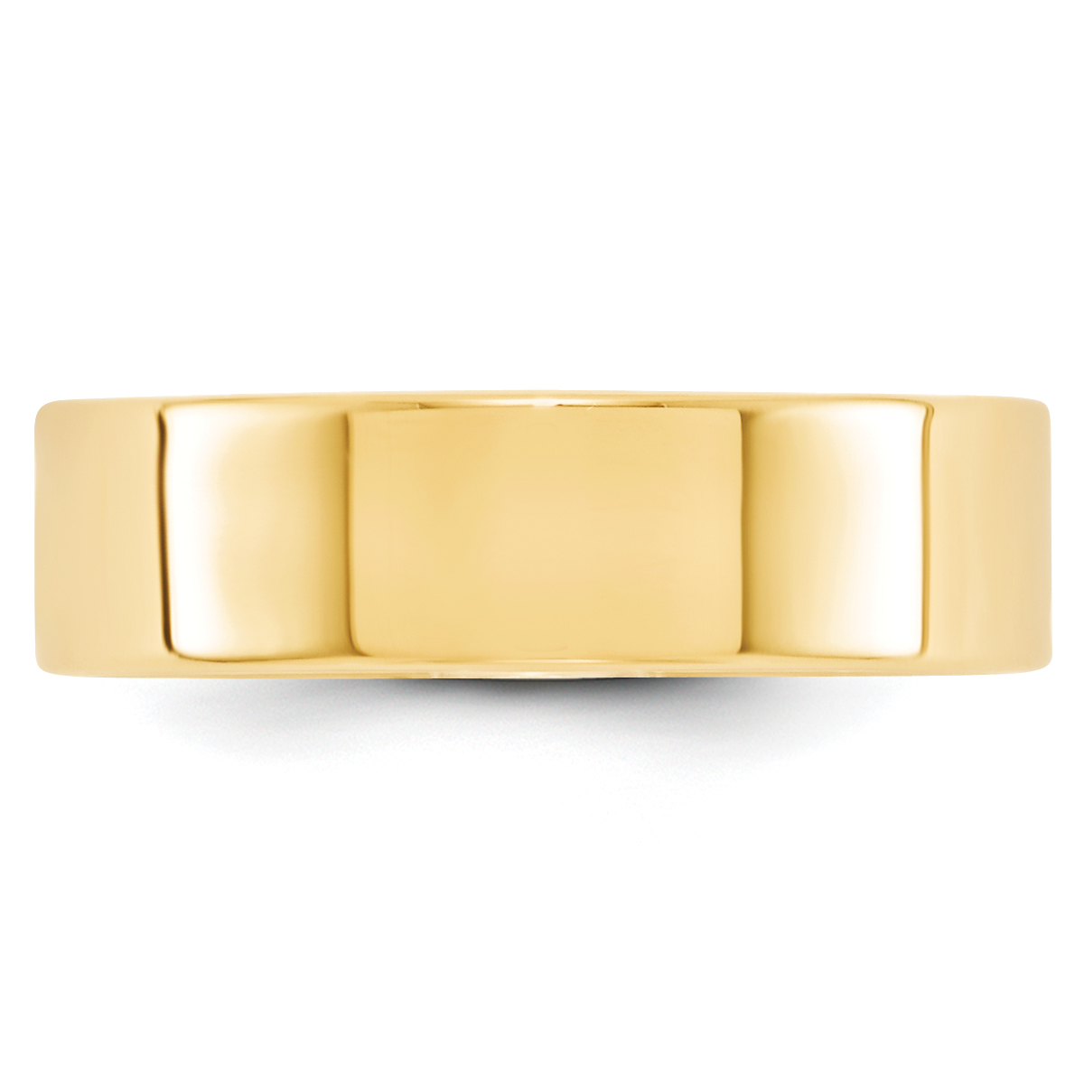 14k Yellow Gold Flat Lightweight Wedding Band Ring | eBay