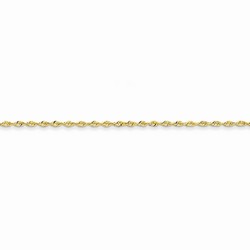 Jewelry Stores Network 14k Yellow Gold 2 mm Handmade Flat Chain Anklet 