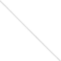 1.5mm Rolo Chain Anklet in 925 Sterling Silver