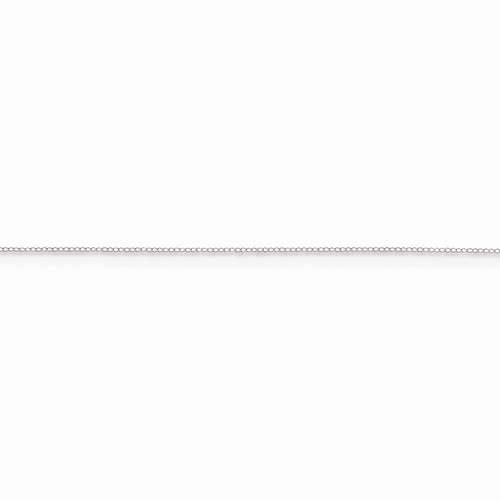 0.42 mm Curb Pendant Chain in 14k White Gold